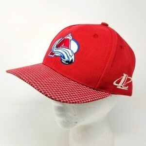 Colorado Avalanche Vintage 90s Wool NHL Hockey Hat Logo Checker Board Adjustable